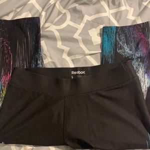 Reebok cropped sport leggings size large